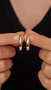 Heliophilia Silver Pendientes de Metal Dorados